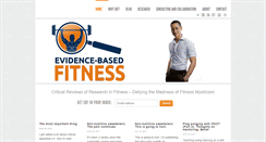 Desktop Screenshot of evidencebasedfitness.net