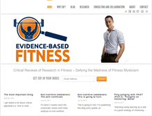 Tablet Screenshot of evidencebasedfitness.net